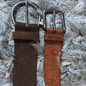 Aeropostale + American Eagle Brown Belts (Large)